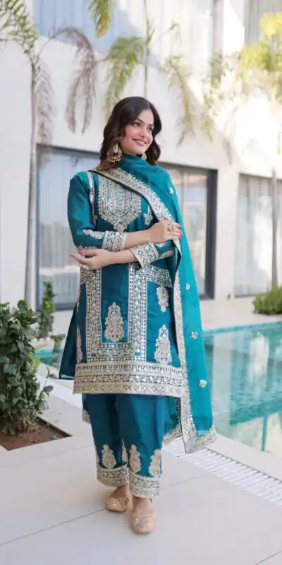 KA 1232 Blue Fendi Silk Salwar Suit Red with Embroidery Work & Sequins Work. Affordable Price ₹2499. Delivery 4-6 Working Days. Shop now. | Jump Suits, Salwar suit, Casual Suits, Creative suits, Designer Suits, Palazzo Suits, Party Wear Suits, Patiala Suits, Straight Suits