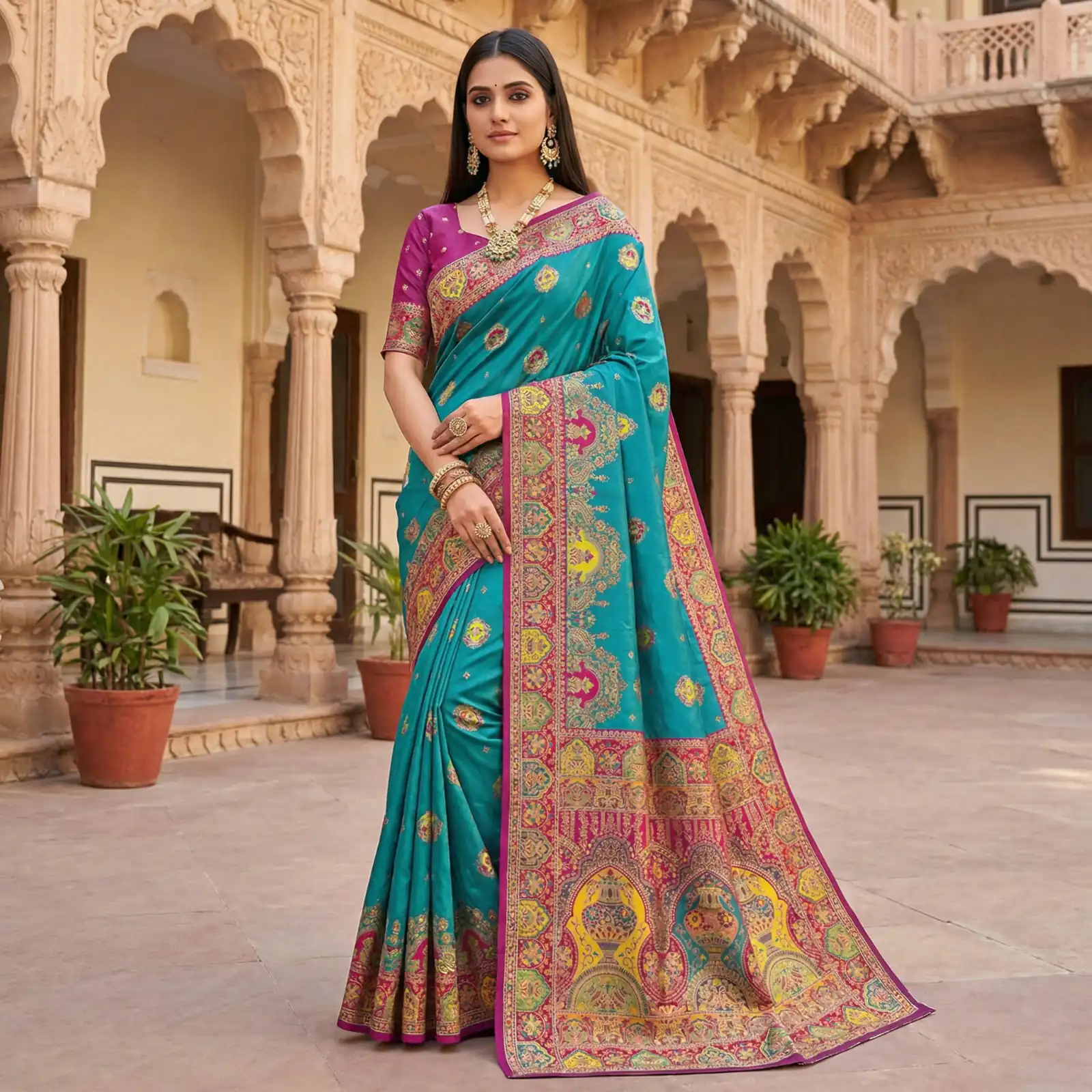MB 56 Blue Paithani Silk Saree with Lace Border & Lace Work. Affordable Price ₹2399. Delivery 4-6 Working Days. Shop now. | Bollywood Sarees, Creative Sarees, Designer Sarees, Embroidered Sarees, Ethnic Saree, Modern Digital sarees, Party Wear Sarees