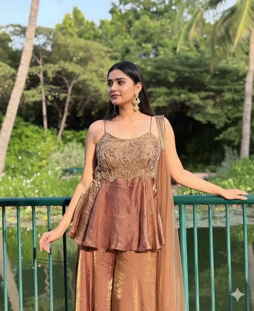 LG 2055 Brown Organza Silk Salwar Suit Perfect for Wedding, Party, Ganesh Chaturthi, Bridal Wear, Lohri – . Special Price ₹1849. Delivery 4-6 Working | Jump Suits, Salwar suit, Casual Suits, Creative suits, Designer Suits, Palazzo Suits, Party Wear Suits, Patiala Suits, Straight Suits