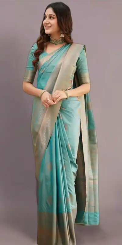 KP 6015 Sky Blue Soft Lichi Silk Saree with Lace Border & Lace Work. Special Price ₹1349. Delivery 4-6 Working Days. Shop now. | Sarees, Bollywood Sarees, Creative Sarees, Designer Sarees, Embroidered Sarees, Ethnic Saree, Modern Digital sarees, Party Wear Sarees