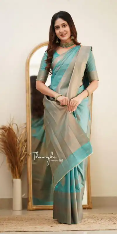 KP 6015 Sky Blue Soft Lichi Silk Saree with Lace Border & Lace Work. Special Price ₹1349. Delivery 4-6 Working Days. Shop now. | Sarees, Bollywood Sarees, Creative Sarees, Designer Sarees, Embroidered Sarees, Ethnic Saree, Modern Digital sarees, Party Wear Sarees