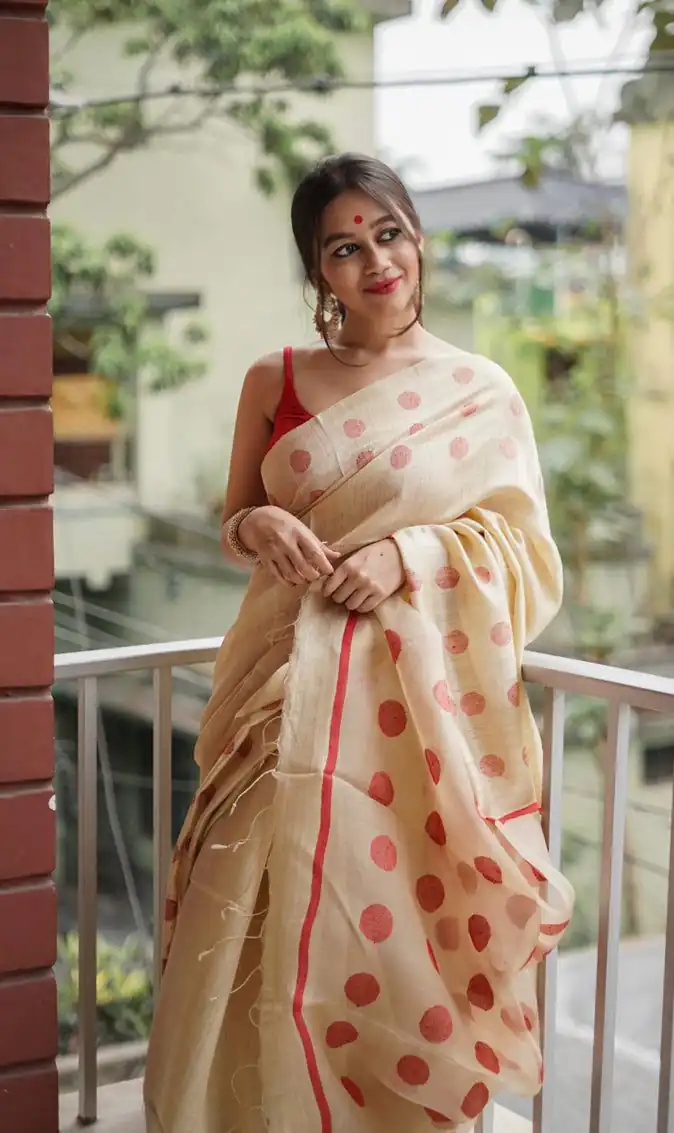 KPR 204 Cream Color Soft Lilan Saree Weaving Work Designer Work. Wedding, Party, Festive, Events, Grab it for ₹1449. Delivery 4-6 Working Days. Shop now. | Sarees, Bollywood Sarees, Creative Sarees, Designer Sarees, Embroidered Sarees, Ethnic Saree, Modern Digital sarees, Party Wear Sarees