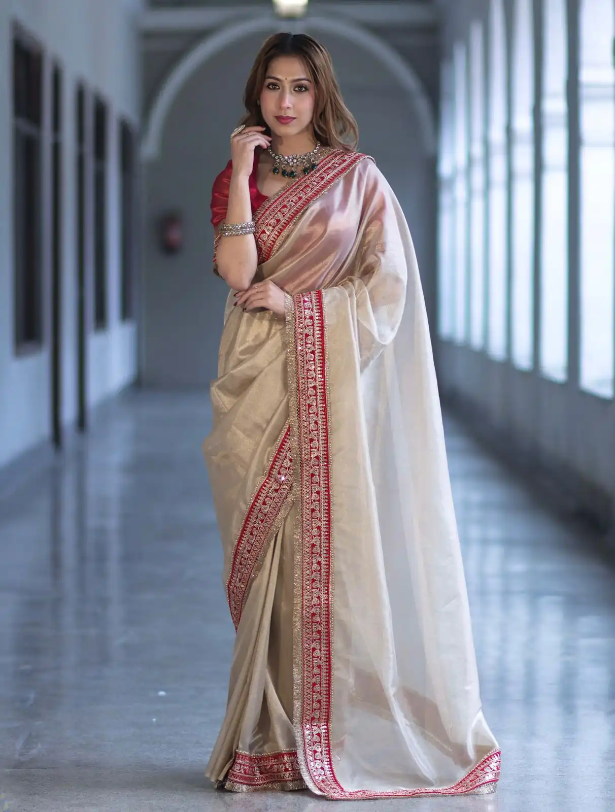 NC 5559 Cream Soft Twil Net Saree. Perfect for Wedding, Party, Onam, Family Gatherings, Mehendi – Festive Deal ₹1849. Delivery 4-6 Working Days | Sarees, Bollywood Sarees, Creative Sarees, Designer Sarees, Embroidered Sarees, Ethnic Saree, Modern Digital sarees, Party Wear Sarees