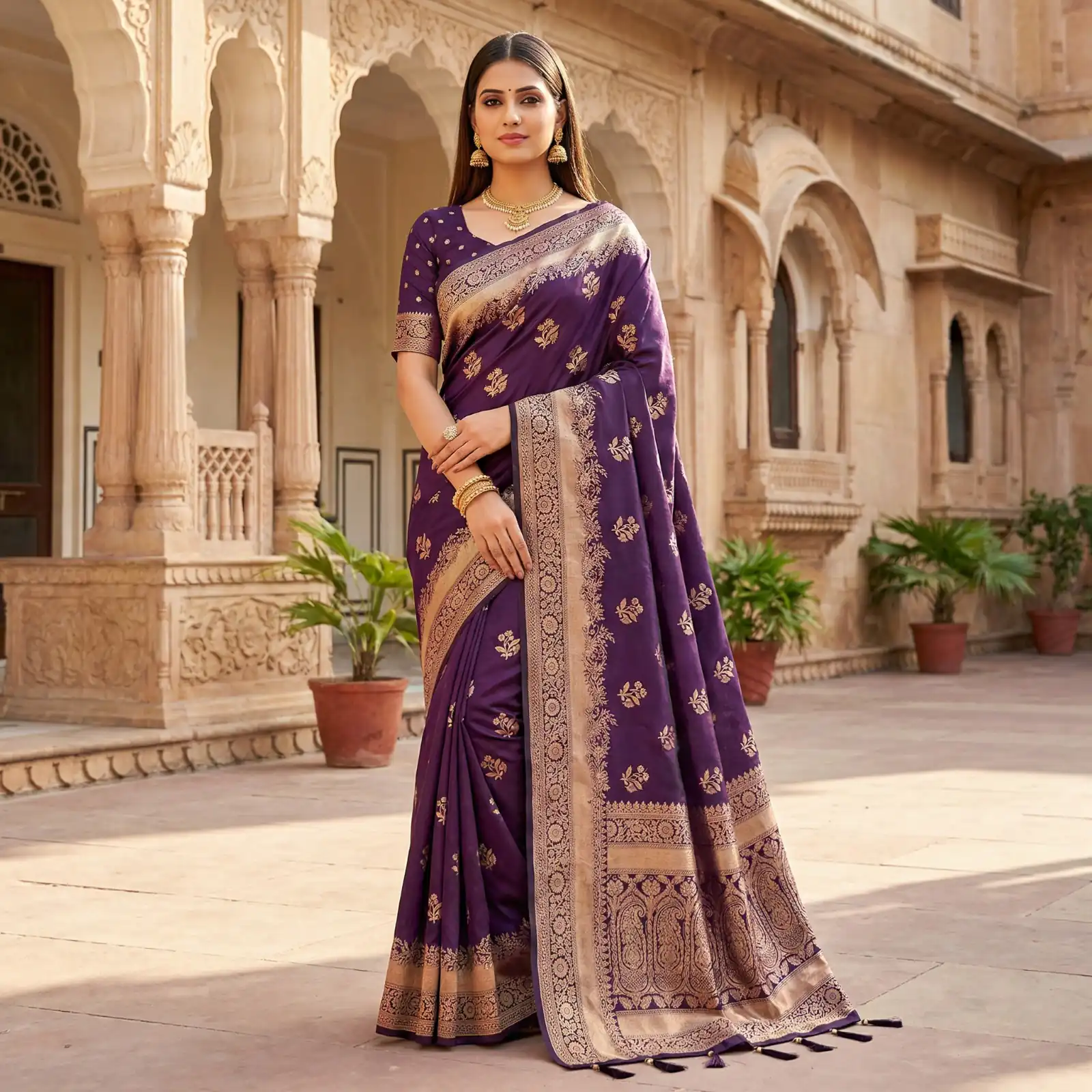 MB 39 Dark Purple Color Banarasi Saree with Zari Work & Lace Work. Introductory Price ₹1899. Delivery 4-6 Working Days. Shop now. | Sarees, Bollywood Sarees, Creative Sarees, Designer Sarees, Embroidered Sarees, Ethnic Saree, Modern Digital sarees, Party Wear Sarees