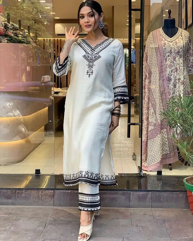 DC G20 White in Maslin Digital Print Salwar Suit . Wedding, Party, Festive, Events, Introductory Price ₹1549. Delivery 4-6 Working Days. Shop now. | Jump Suits, Salwar suit, Casual Suits, Creative suits, Designer Suits, Palazzo Suits, Party Wear Suits, Patiala Suits, Straight Suits
