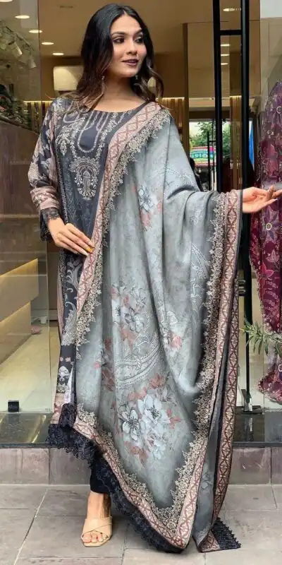 DC G23 Black in Maslin Digital Print Salwar Suit . Wedding, Party, Festive, Events, Introductory Price βΉ1749. Delivery 4-6 Working Days. Shop now. | Jump Suits, Salwar suit, Casual Suits, Creative suits, Designer Suits, Palazzo Suits, Party Wear Suits, Patiala Suits, Straight Suits