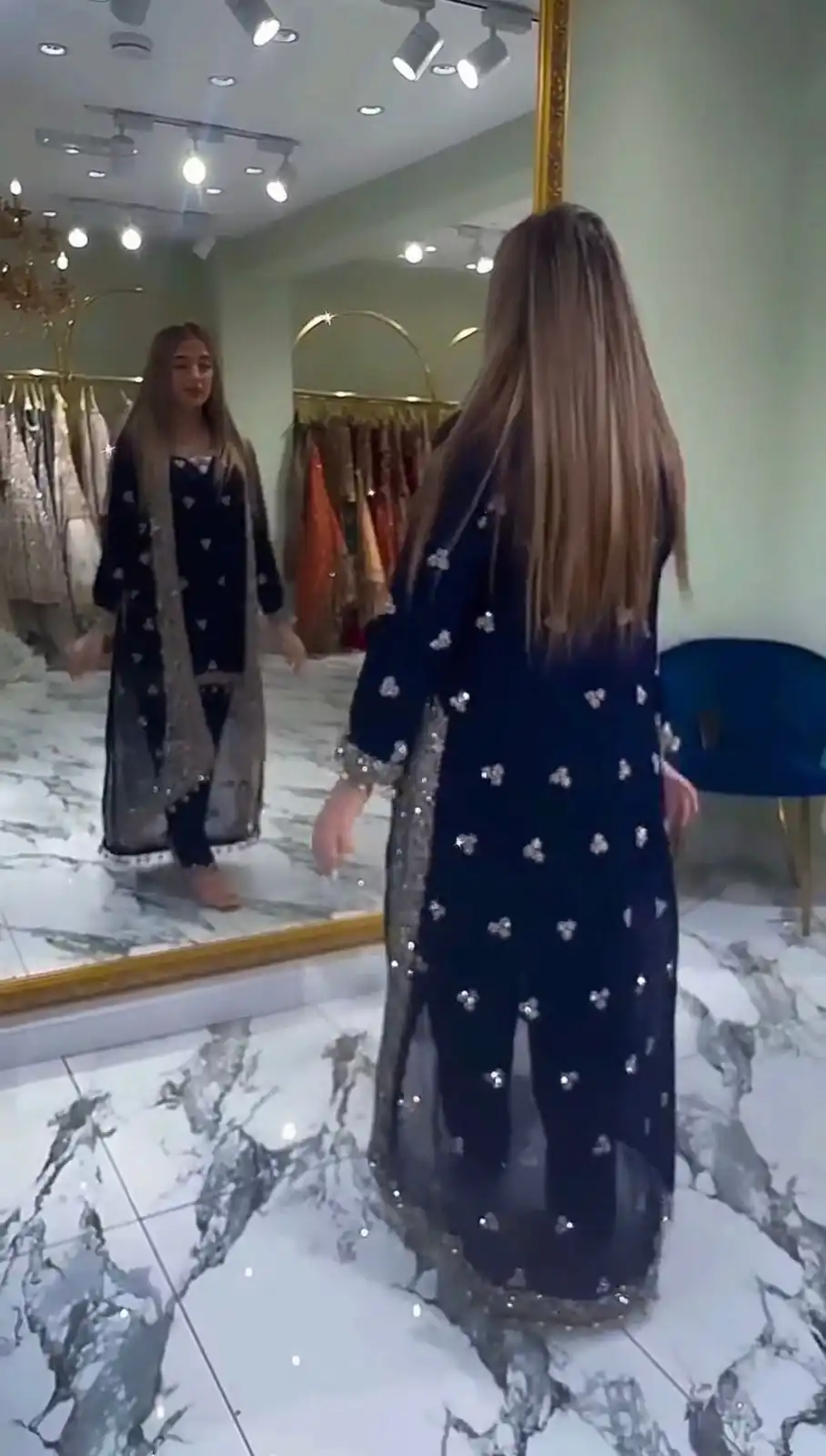 ST 1151 Navy Blue Color Dual Tone Star Georgette Salwar Suit with Embroidery Work. Affordable Price ₹2049. Delivery 4-6 Working Days. Shop now. | Jump Suits, Salwar suit, Casual Suits, Creative suits, Designer Suits, Palazzo Suits, Party Wear Suits, Patiala Suits, Straight Suits