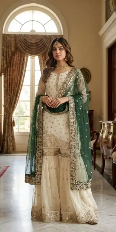 JF 041 Green Fendy Silk Salwar Suitwith Embroidery Work & Lace Work. Now at just ₹2149. Delivery 4-6 Working Days. Shop now. | Jump Suits, Salwar suit, Casual Suits, Creative suits, Designer Suits, Palazzo Suits, Party Wear Suits, Patiala Suits, Straight Suits
