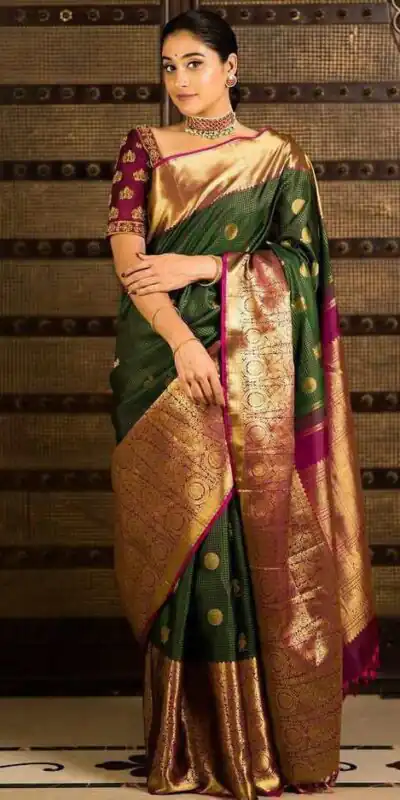 KPR 030 Green Color Soft Lichi Silk Saree with Lace Border & Lace Work. Best Price βΉ1499. Delivery 4-6 Working Days. Shop now. | Sarees, Bollywood Sarees, Creative Sarees, Designer Sarees, Embroidered Sarees, Ethnic Saree, Modern Digital sarees, Party Wear Sarees