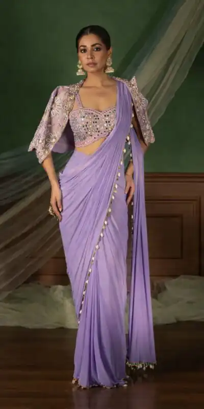 BB 59 Lavender Crep Silk Saree. Perfect for Wedding, Party, Pongal, Reception, Housewarming – Introductory Price ₹2399. Delivery 4-6 Working | Sarees, Bollywood Sarees, Creative Sarees, Designer Sarees, Embroidered Sarees, Ethnic Saree, Modern Digital sarees, Party Wear Sarees