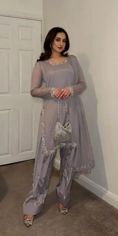SRK 5263 Lavender Color Fox Georgette Salwar Suit with Embroidery Work. Online Now at just ₹1749. Delivery 4-6 Working Days. Shop now. | Jump Suits, Salwar suit, Casual Suits, Creative suits, Designer Suits, Palazzo Suits, Party Wear Suits, Patiala Suits, Straight Suits