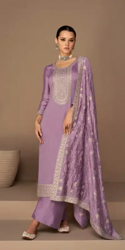 FC 9522 Lavender Vichitra Salwar Suitwith Embroidery Work & Stone Work. Exclusive Offer ₹2499. Delivery 4-6 Working Days. Shop now. | Jump Suits, Tops & Bottoms, Track Suits, Salwar suit, Casual Suits, Creative suits, Designer Suits, Palazzo Suits, Party Wear Suits, Patiala Suits, Straight Suits, Trendy Wear
