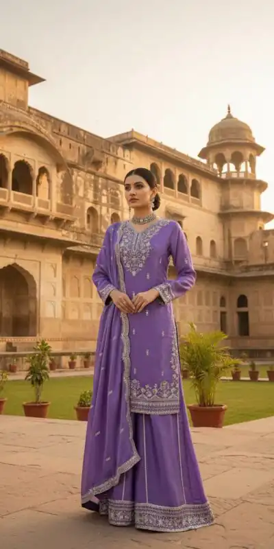 KD 1575 Lavender Zimmy Silk Salwar Suit Perfect for Wedding, Party, Karwa Chauth, Haldi, Eid – . Special Price ₹2149. Delivery 4-6 Working Days. Shop no | Jump Suits, Salwar suit, Casual Suits, Creative suits, Designer Suits, Palazzo Suits, Party Wear Suits, Patiala Suits, Straight Suits