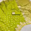 MB 41 Lemon Yellow Color Green Banarasi Silk Zari Weaving Saree . Wedding, Party, Festive, Available at ₹1849 only. Delivery 4-6 Working Days. Shop now. | Sarees, Bollywood Sarees, Creative Sarees, Designer Sarees, Embroidered Sarees, Ethnic Saree, Modern Digital sarees, Party Wear Sarees