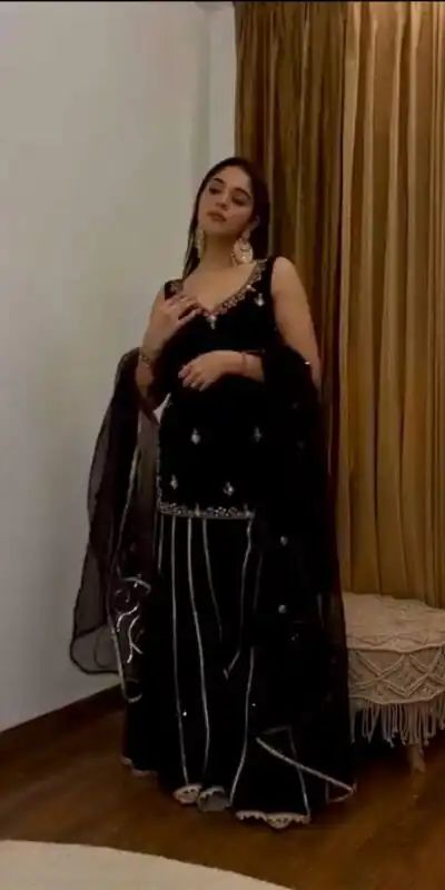 ST 230 Black Viscose Velvet Salwar Suit with Embroidery Work & Lace Work. Grab it for ₹2049. Delivery 4-6 Working Days. Shop now. | Jump Suits, Salwar suit, Casual Suits, Creative suits, Designer Suits, Palazzo Suits, Party Wear Suits, Patiala Suits, Straight Suits