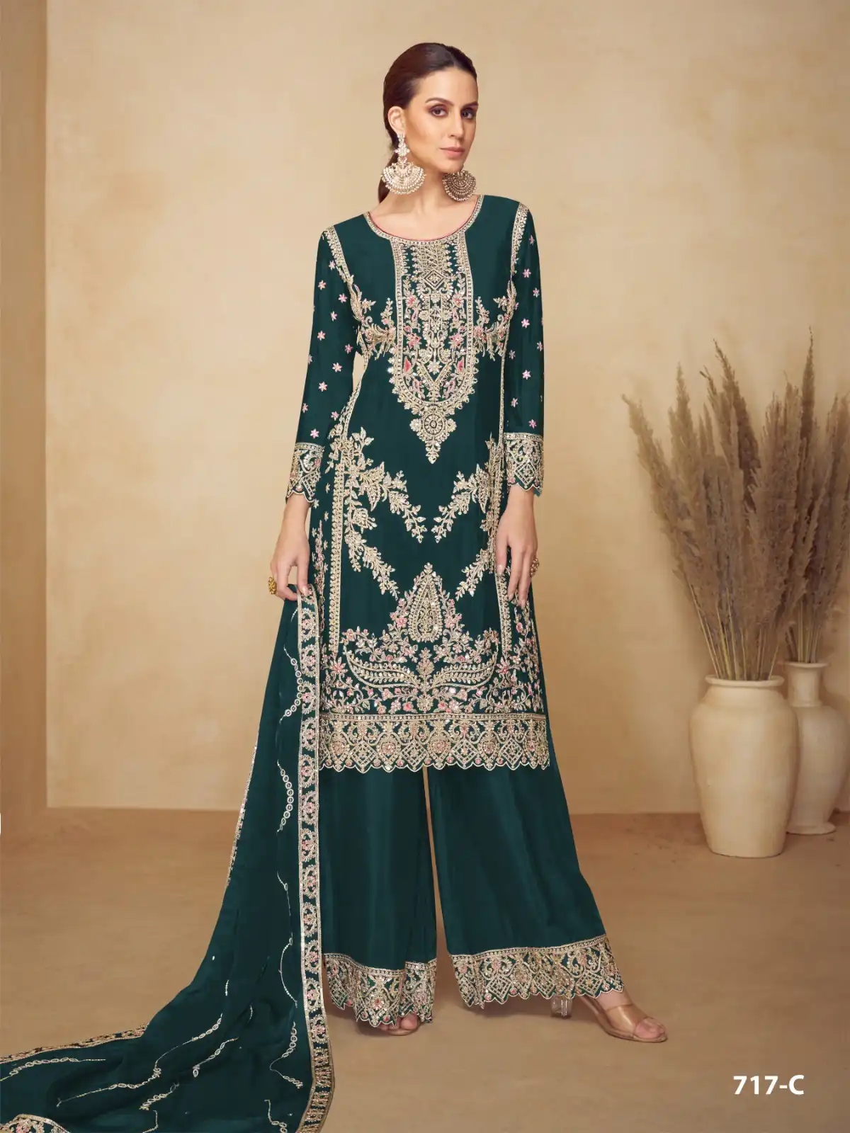 FC 717 Green Viscous Chinon Salwar Suit with Lace Work & Embroidery Work. Exclusive Offer ₹2549. Delivery 4-6 Working Days. Shop now. | Jump Suits, Salwar suit, Casual Suits, Creative suits, Designer Suits, Palazzo Suits, Party Wear Suits, Patiala Suits, Straight Suits