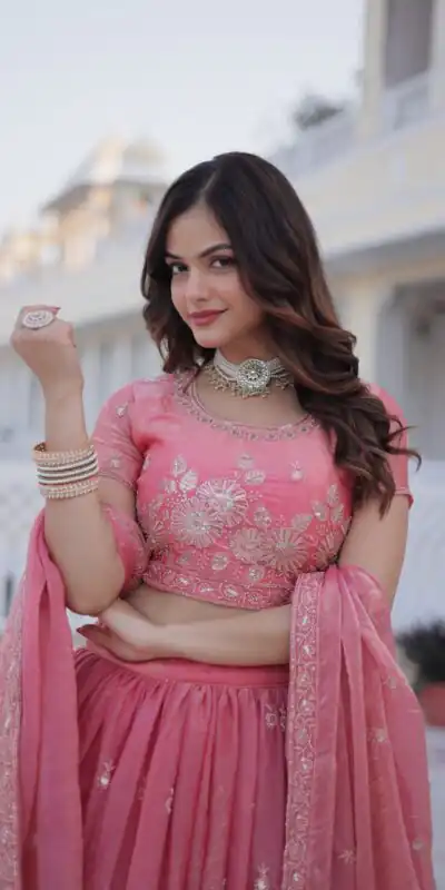 KA 5063 Gajri in Fendi Silk Embroidery Work & Zari Work Lehenga Choli . Affordable Price ₹2649. Delivery 4-6 Working Days. Shop now. | Lehenga, Bollywood Lehenga, Creative Lehenga, Designer Lehenga, Embroidered Lehenga, Party Wear Lehenga