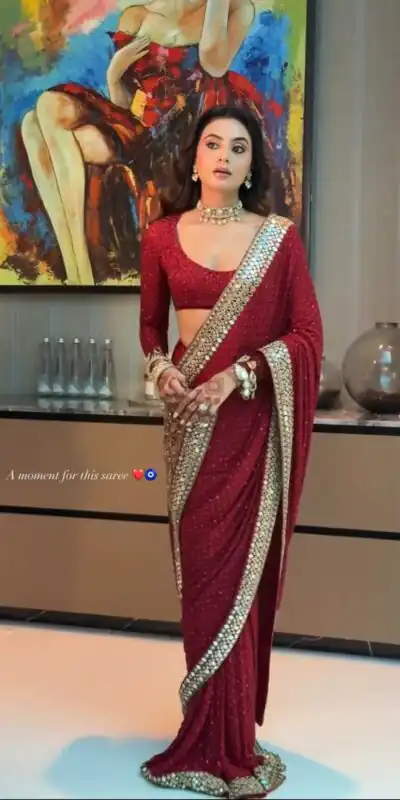 BT 443 Maroon Color Georgette Saree with Embroidery Work & Mirror Work. Get it for ₹2449. Delivery 4-6 Working Days. Shop now. | Sarees, Bollywood Sarees, Creative Sarees, Designer Sarees, Embroidered Sarees, Ethnic Saree, Modern Digital sarees, Party Wear Sarees