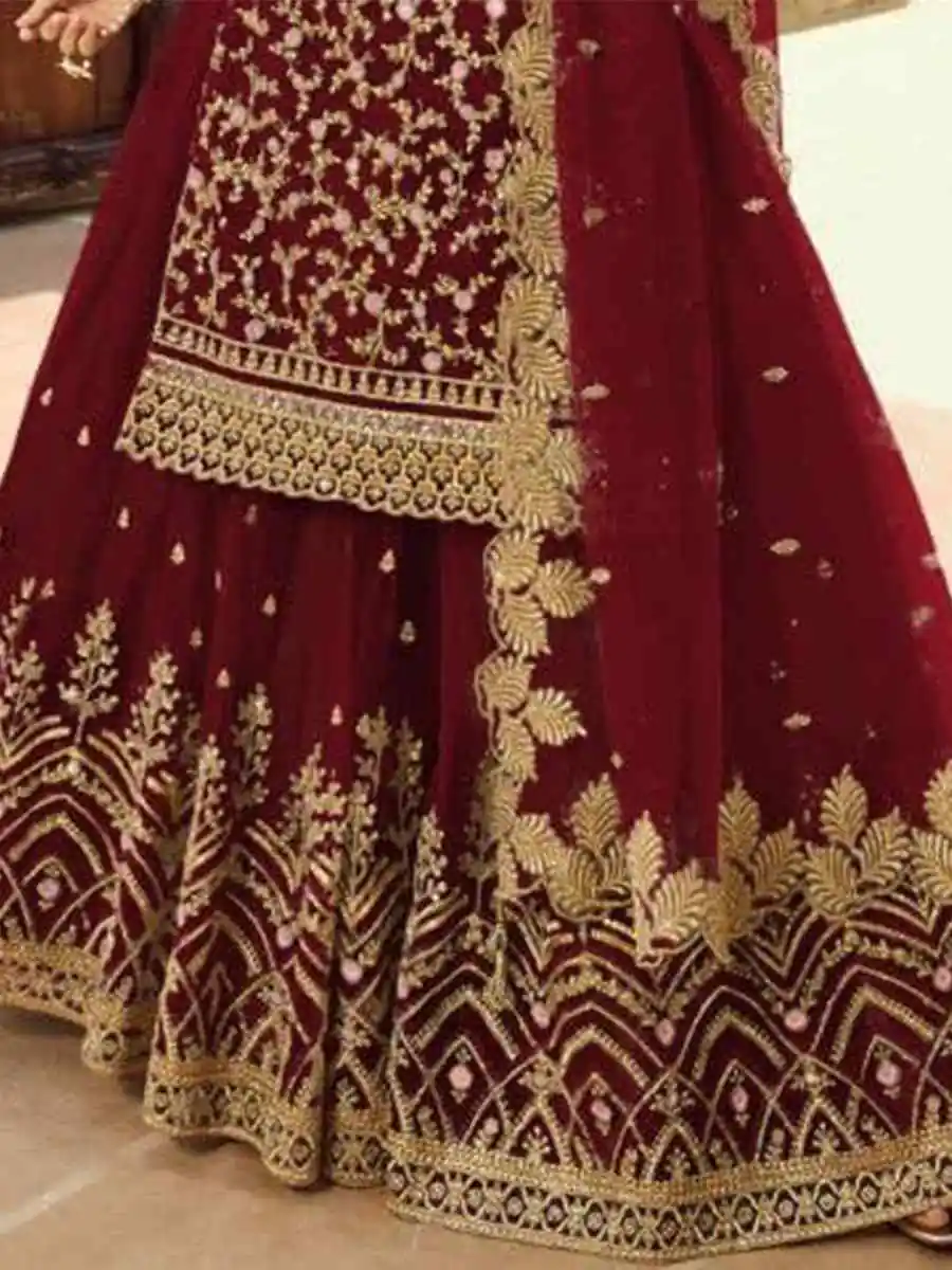 DS 15030 Maroon Soft Net Salwar Suit Perfect for Wedding, Party, Baisakhi, Makar Sankranti, Pongal – . Special Price ₹2649. Delivery 4-6 Working | Jump Suits, Salwar suit, Casual Suits, Creative suits, Designer Suits, Palazzo Suits, Party Wear Suits, Patiala Suits, Straight Suits