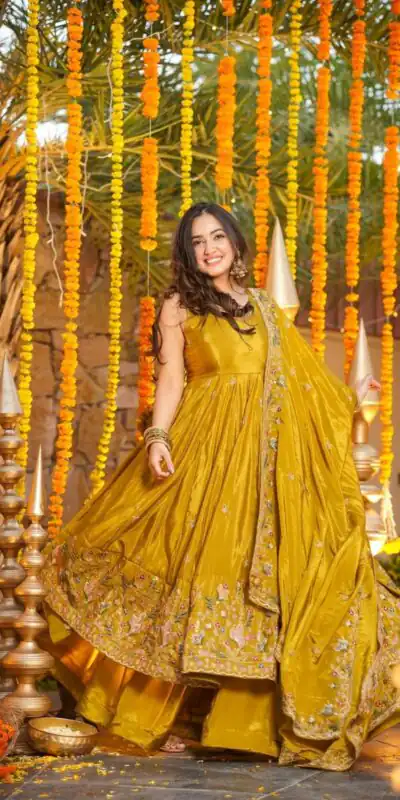 NF 1264 Mastered Natural Crap Silk Anarkali Suit with Embroidery Work. Available at βΉ3049 only. Delivery 4-6 Working Days. Shop now. | Anarkali Suits, Bollywood Anarkali, Creative-Anarkali, Designer Anarkali, Embroidered Anarkali, Party Wear Anarkali