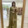 WW 1245 Mehendi Zimmy Silk Salwar Suit with Lace Work & Embroidery Work. Affordable Price ₹2499. Delivery 4-6 Working Days. Shop now. | Jump Suits, Salwar suit, Casual Suits, Creative suits, Designer Suits, Palazzo Suits, Party Wear Suits, Patiala Suits, Straight Suits