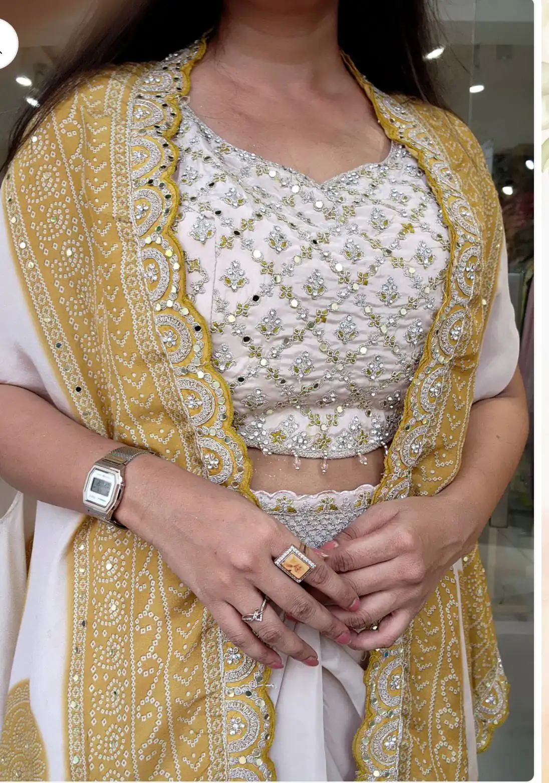 BB 53 Mustered Crap Silk Dhoti Suit. Perfect for Wedding, Party, Anniversary, Holi, Temple Visit – Available at ₹2599 only. Delivery 4-6 Working Days. | Jump Suits, Salwar suit, Casual Suits, Creative suits, Designer Suits, Palazzo Suits, Party Wear Suits, Patiala Suits, Straight Suits