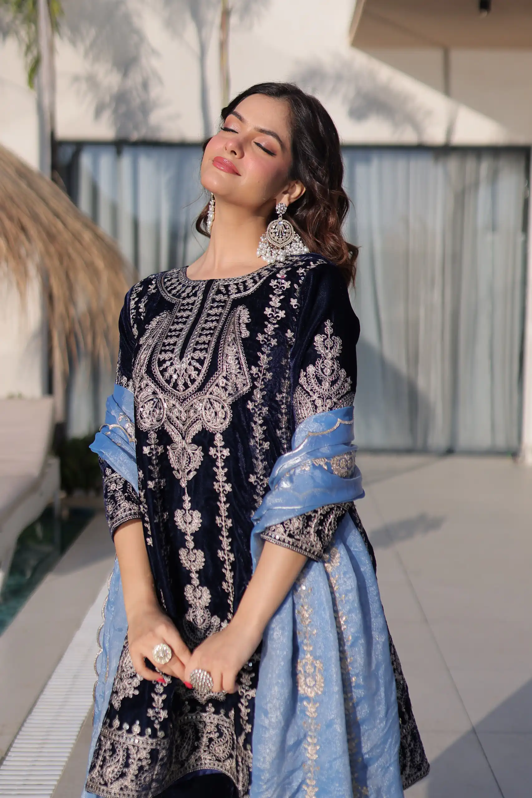 KA 1228 Navy Blue 9000 Velvet Salwar Suit Perfect for Wedding, Party, Diwali, Holi, Traditional Day – . Get it for ₹3049. Delivery 4-6 Working Days. Shop | Jump Suits, Salwar suit, Casual Suits, Creative suits, Designer Suits, Palazzo Suits, Party Wear Suits, Patiala Suits, Straight Suits