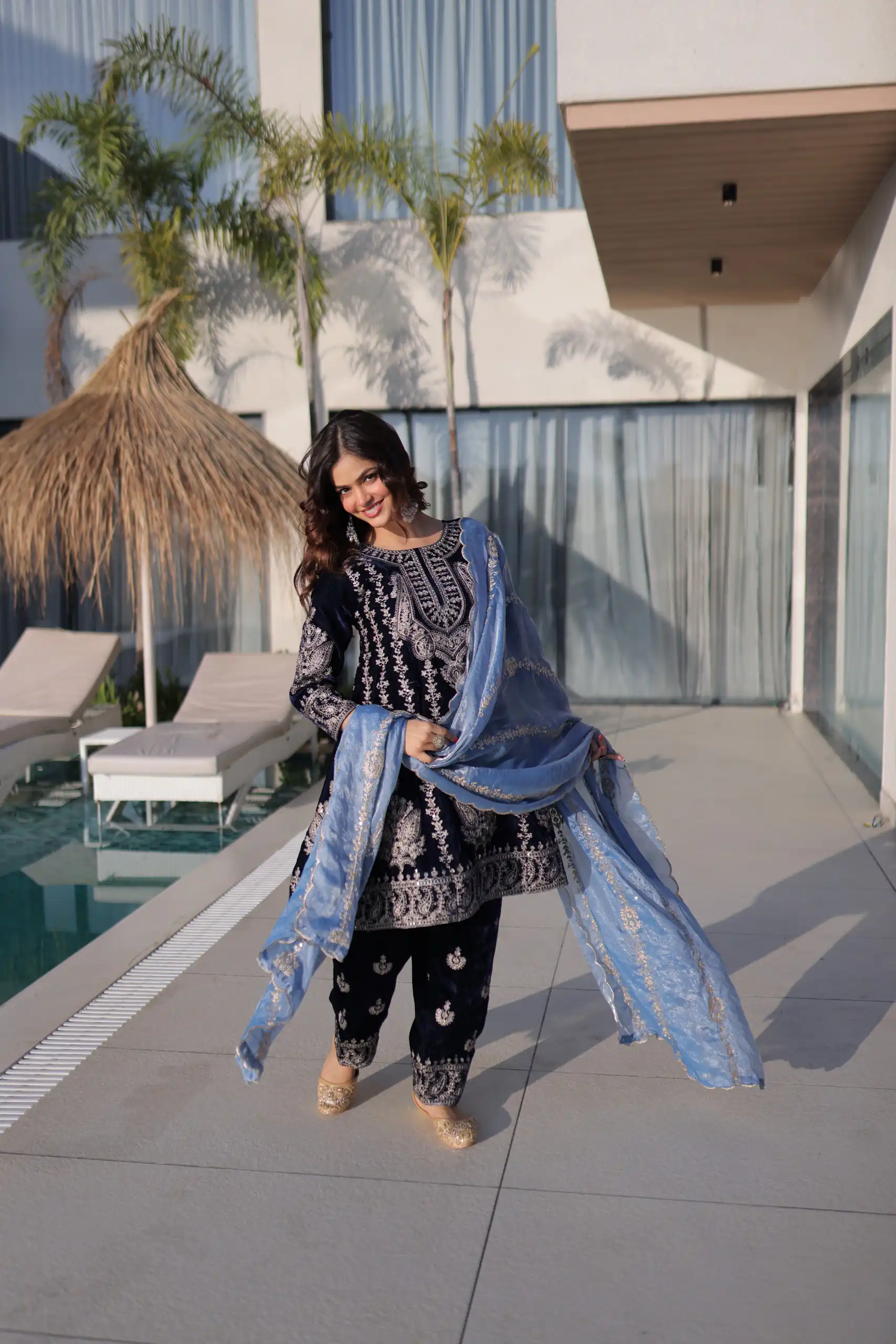 KA 1228 Navy Blue 9000 Velvet Salwar Suit Perfect for Wedding, Party, Diwali, Holi, Traditional Day – . Get it for ₹3049. Delivery 4-6 Working Days. Shop | Jump Suits, Salwar suit, Casual Suits, Creative suits, Designer Suits, Palazzo Suits, Party Wear Suits, Patiala Suits, Straight Suits