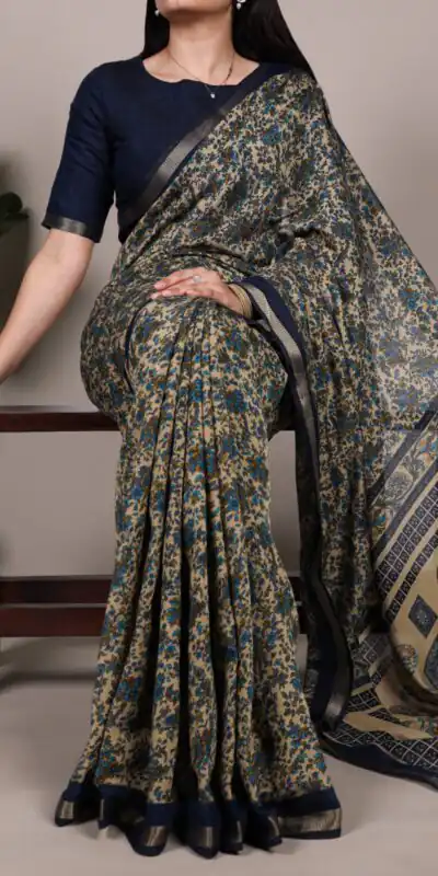 YNF 7200 Navy Blue Color Polyester Viscose Chanderi Saree with Zari Work. Get it for ₹1599. Delivery 4-6 Working Days. Shop now. | Sarees, Bollywood Sarees, Creative Sarees, Designer Sarees, Embroidered Sarees, Ethnic Saree, Modern Digital sarees, Party Wear Sarees