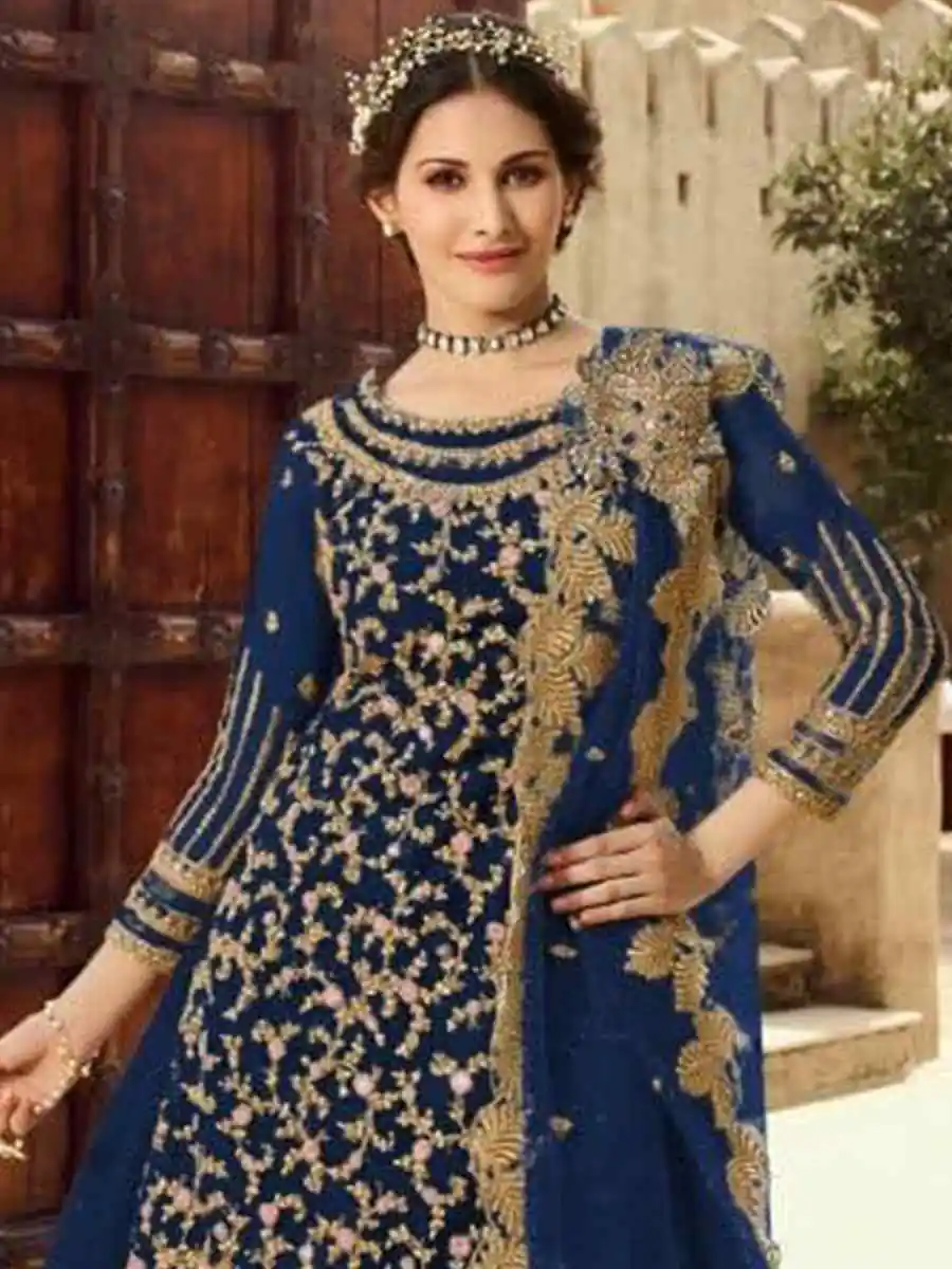 DS 15030 Navy Blue Soft Net Salwar Suit Perfect for Wedding, Party, Baisakhi, Makar Sankranti, Pongal – . Special Price ₹2649. Delivery 4-6 Working | Jump Suits, Salwar suit, Casual Suits, Creative suits, Designer Suits, Palazzo Suits, Party Wear Suits, Patiala Suits, Straight Suits