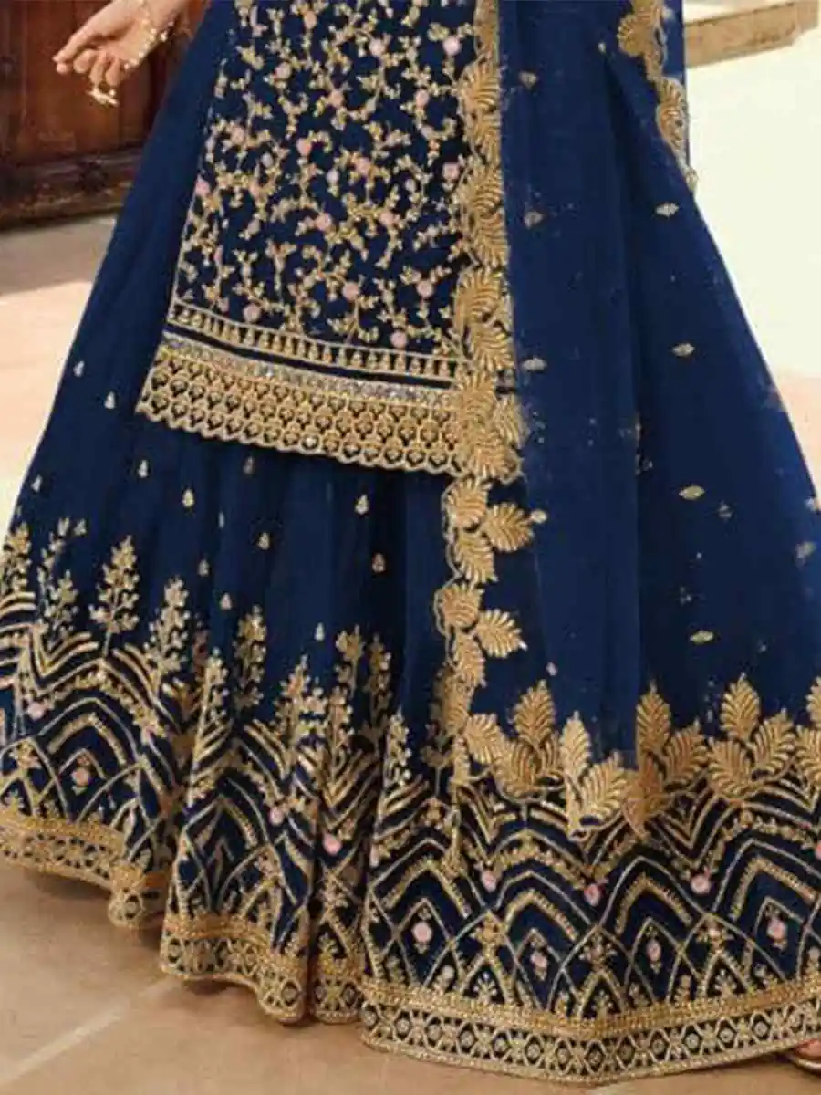 DS 15030 Navy Blue Soft Net Salwar Suit Perfect for Wedding, Party, Baisakhi, Makar Sankranti, Pongal – . Special Price ₹2649. Delivery 4-6 Working | Jump Suits, Salwar suit, Casual Suits, Creative suits, Designer Suits, Palazzo Suits, Party Wear Suits, Patiala Suits, Straight Suits