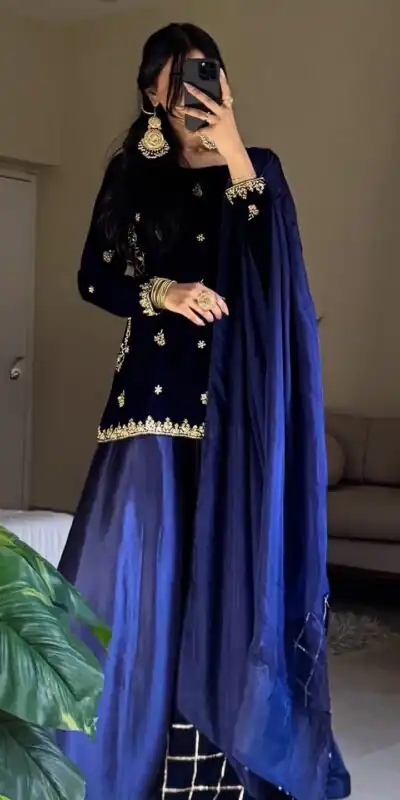 LG 2031 Navy Blue Velvet Sequence Embroidery Work Salwar Suit . Available at ₹1949 only. Delivery 4-6 Working Days. Shop now. | Jump Suits, Tops & Bottoms, Track Suits, Salwar suit, Casual Suits, Creative suits, Designer Suits, Palazzo Suits, Party Wear Suits, Patiala Suits, Straight Suits, Trendy Wear