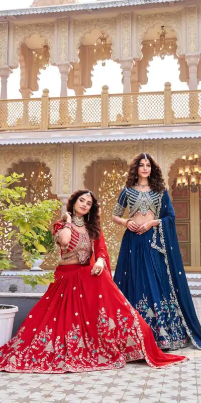 Ram 161 Navy Blue in Color Vichitra Silk Embroidery Work Lehenga Choli . Now at just ₹3149. Delivery 4-6 Working Days. Shop now. | Lehenga, Bollywood Lehenga, Creative Lehenga, Designer Lehenga, Embroidered Lehenga, Party Wear Lehenga