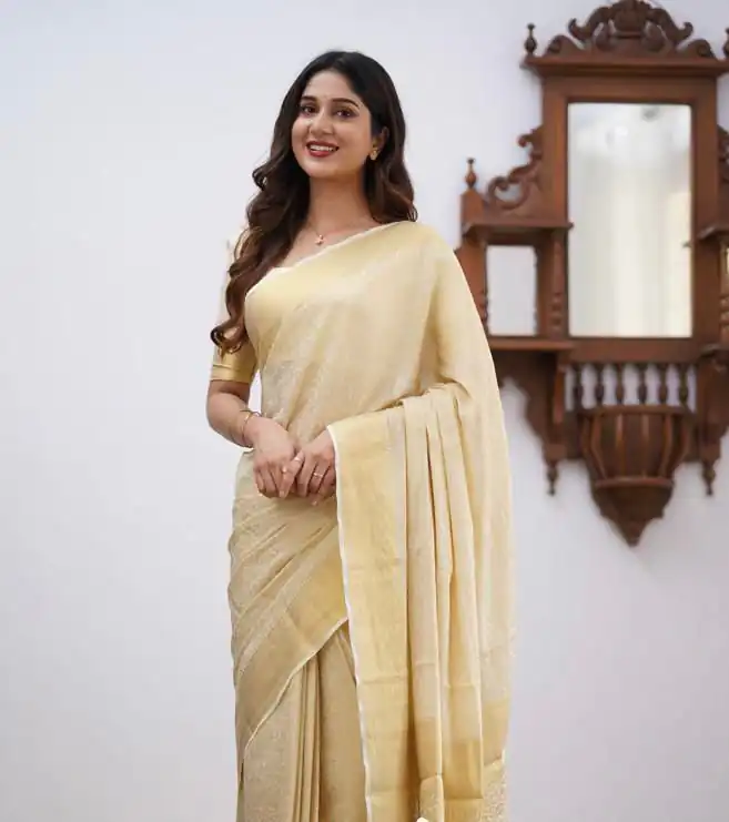 KPR 168 Off White in Soft Lichi Silk Lace Border & Lace Work Saree . Available at ₹1299 only. Delivery 4-6 Working Days. Shop now. | Sarees, Bollywood Sarees, Creative Sarees, Designer Sarees, Embroidered Sarees, Ethnic Saree, Modern Digital sarees, Party Wear Sarees