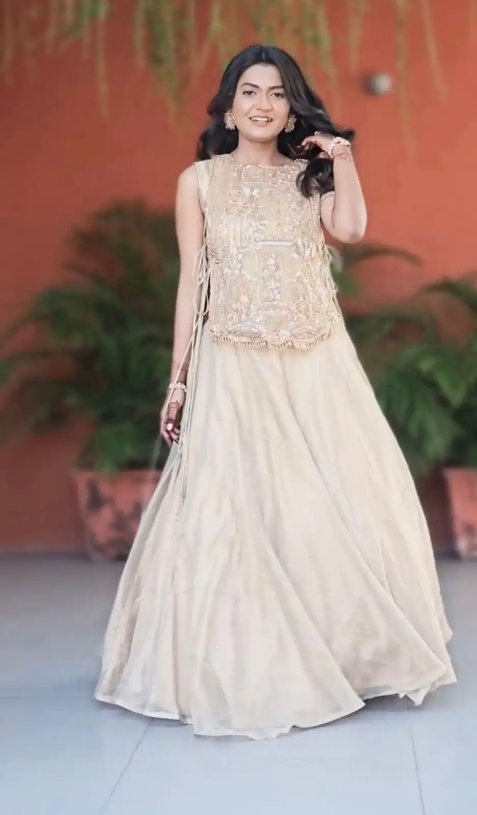 PC 563 Off White in Color Vichitra Silk Embroidery Work Lehenga Choli . Now at just ₹2549. Delivery 4-6 Working Days. Shop now. | Lehenga, Bollywood Lehenga, Creative Lehenga, Designer Lehenga, Embroidered Lehenga, Party Wear Lehenga