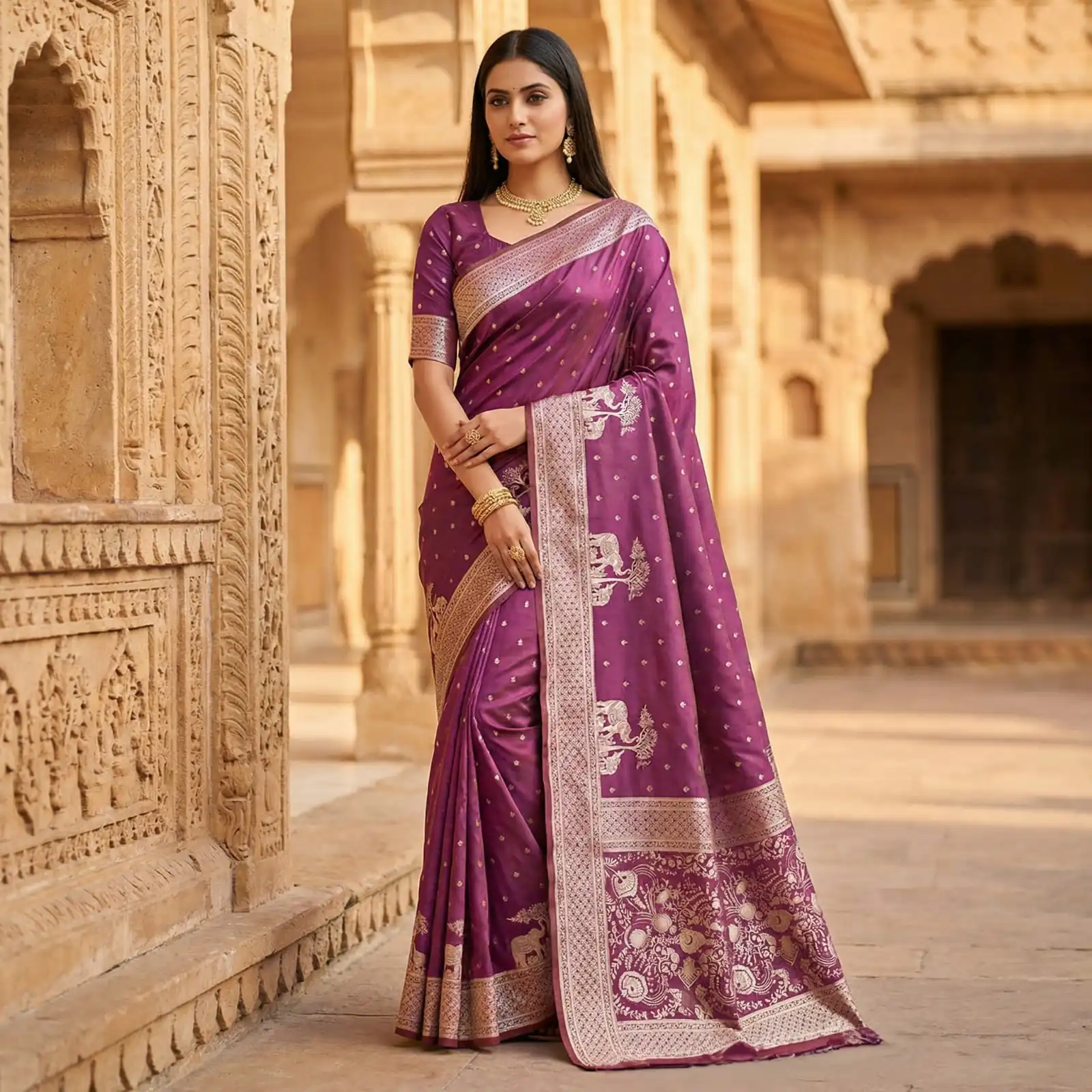 MB 25 GAJRAJ Onion in Pure Banarasi Silk Zari Work & Lace Work Saree . Introductory Price ₹1899. Delivery 4-6 Working Days. Shop now. | Sarees, Bollywood Sarees, Creative Sarees, Designer Sarees, Embroidered Sarees, Ethnic Saree, Modern Digital sarees, Party Wear Sarees