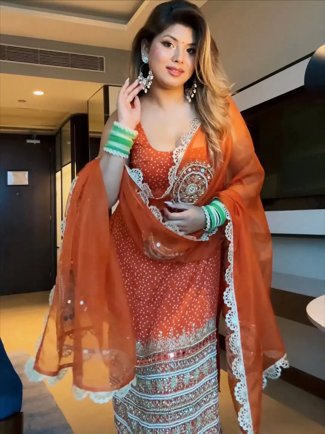 ST 1142 Orange Faux Georgette Salwar Suit with Mirror Work & Embroidery Work. Introductory Price ₹2449. Delivery 4-6 Working Days. Shop now. | Jump Suits, Salwar suit, Casual Suits, Creative suits, Designer Suits, Palazzo Suits, Party Wear Suits, Patiala Suits, Straight Suits