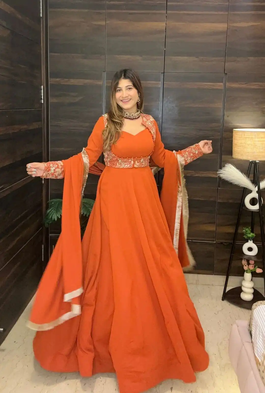 MF 496 Orange Faux Georgette Salwar Suit with Lace Work & Embroidery Work. Special Price ₹2449. Delivery 4-6 Working Days. Shop now. | Jump Suits, Salwar suit, Casual Suits, Creative suits, Designer Suits, Palazzo Suits, Party Wear Suits, Patiala Suits, Straight Suits