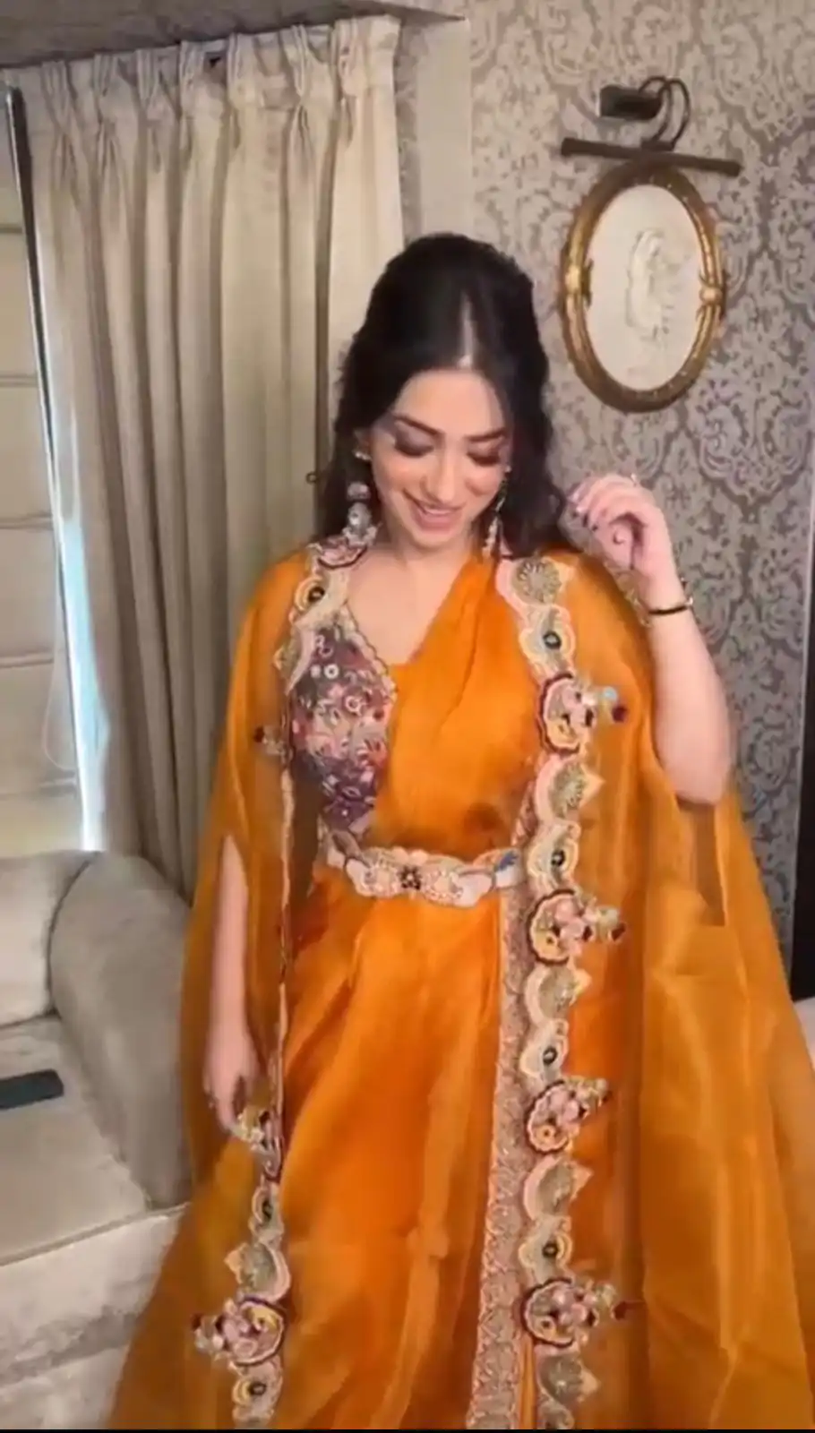 BD 1503 Orange in Orange Georgett Embroidery Work & Sequins Work Salwar Suit e. Exclusive Offer ₹1949. Delivery 4-6 Working Days. Shop now. | Jump Suits, Salwar suit, Casual Suits, Creative suits, Designer Suits, Palazzo Suits, Party Wear Suits, Patiala Suits, Straight Suits