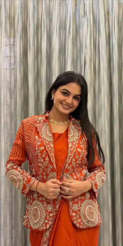 BB 49 Orange in Rangoli Silk Embroidery Work Saree . Wedding, Party, Festive, Events, Get it for ₹2099. Delivery 4-6 Working Days. Shop now. | Sarees, Bollywood Sarees, Creative Sarees, Designer Sarees, Embroidered Sarees, Ethnic Saree, Modern Digital sarees, Party Wear Sarees