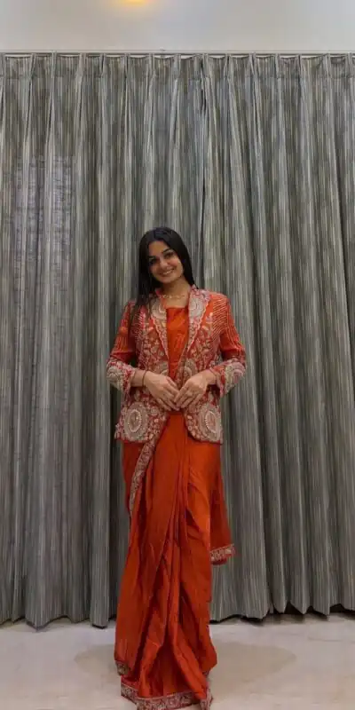 BB 49 Orange in Rangoli Silk Embroidery Work Saree . Wedding, Party, Festive, Events, Get it for ₹2099. Delivery 4-6 Working Days. Shop now. | Sarees, Bollywood Sarees, Creative Sarees, Designer Sarees, Embroidered Sarees, Ethnic Saree, Modern Digital sarees, Party Wear Sarees