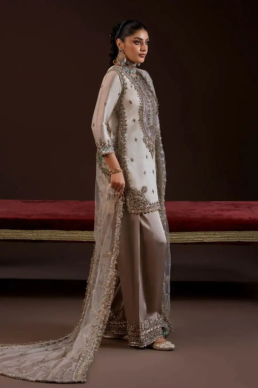 LG 2068 Off White Crape Silk Salwar Suit Perfect for Wedding, Party, Onam, Reception, Housewarming – . Grab it for ₹1999. Delivery 4-6 Working Day | Jump Suits, Salwar suit, Casual Suits, Creative suits, Designer Suits, Palazzo Suits, Party Wear Suits, Patiala Suits, Straight Suits