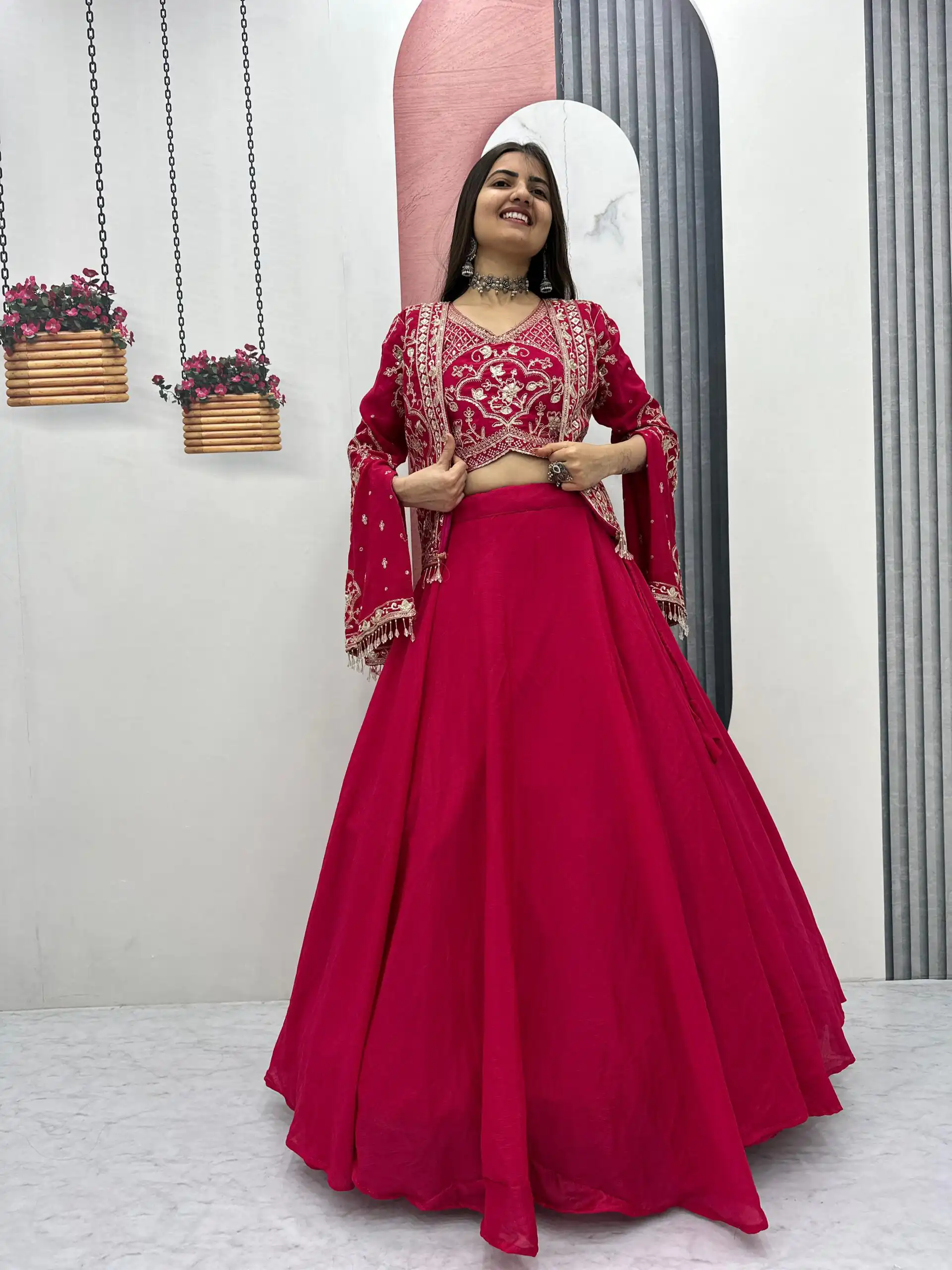 PC 565 Pink Color Chinon silk Lehenga Choli with Cut Work. Special Online Price ₹3049. Delivery 4-6 Working Days. Shop now. | Lehenga, Bollywood Lehenga, Creative Lehenga, Designer Lehenga, Embroidered Lehenga, Party Wear Lehenga