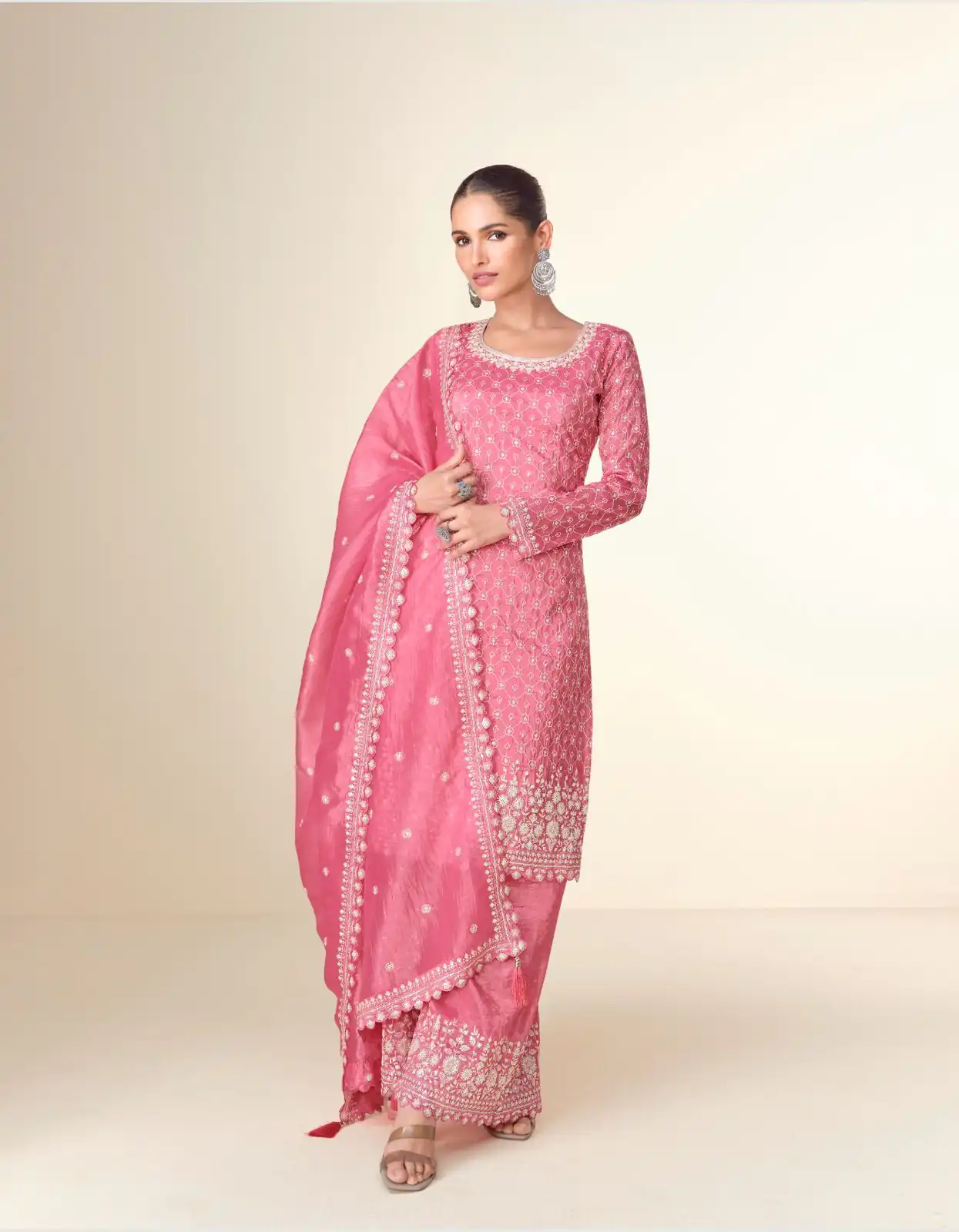 FC ISHITAA Pink Color in Tissue Crush Embroidery Work Salwar Suit . Festive Deal ₹3299. Delivery 4-6 Working Days. Shop now. | Jump Suits, Salwar suit, Casual Suits, Creative suits, Designer Suits, Palazzo Suits, Party Wear Suits, Patiala Suits, Straight Suits