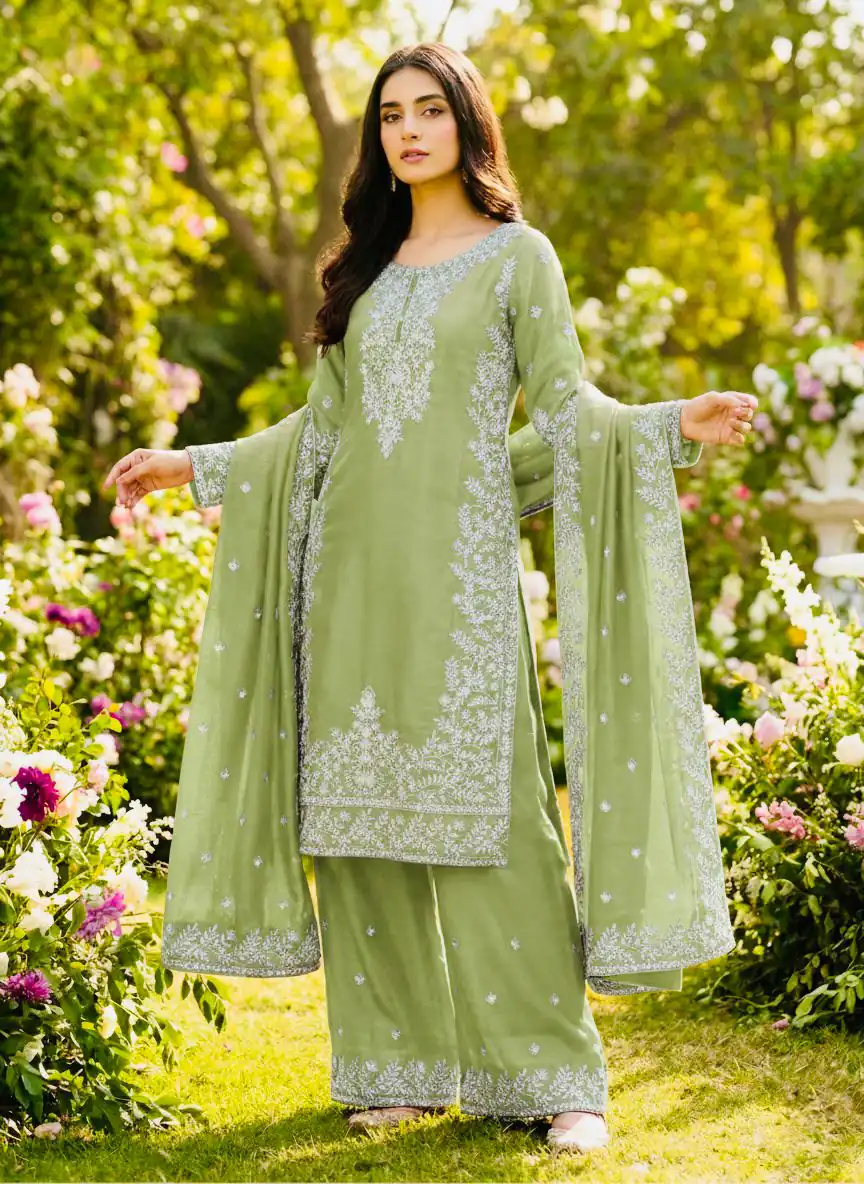 SRK 5316 Pista Organza Silk Salwar Suit Perfect for Wedding, Party, Makar Sankranti, Eid, Durga Puja – . Affordable Price ₹2149. Delivery 4-6 Workin | Jump Suits, Salwar suit, Casual Suits, Creative suits, Designer Suits, Palazzo Suits, Party Wear Suits, Patiala Suits, Straight Suits