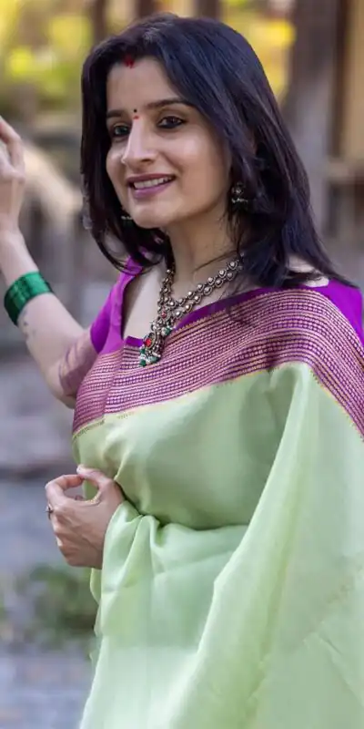 KPR 280 Pista Color Soft Lichi Silk Saree with Lace Border & Lace Work. Best Price ₹1449. Delivery 4-6 Working Days. Shop now. | Sarees, Bollywood Sarees, Creative Sarees, Designer Sarees, Embroidered Sarees, Ethnic Saree, Modern Digital sarees, Party Wear Sarees