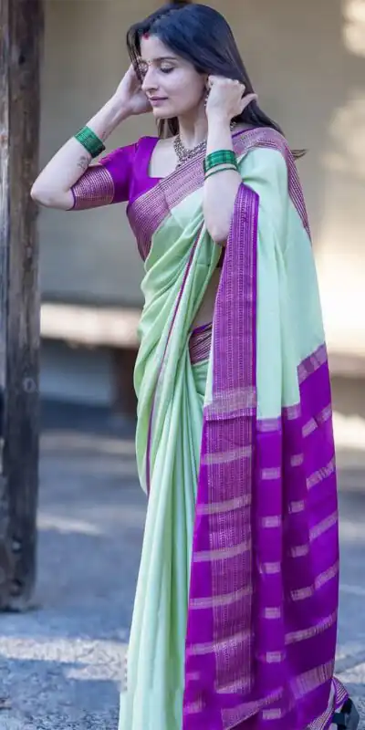 KPR 280 Pista Color Soft Lichi Silk Saree with Lace Border & Lace Work. Best Price ₹1449. Delivery 4-6 Working Days. Shop now. | Sarees, Bollywood Sarees, Creative Sarees, Designer Sarees, Embroidered Sarees, Ethnic Saree, Modern Digital sarees, Party Wear Sarees