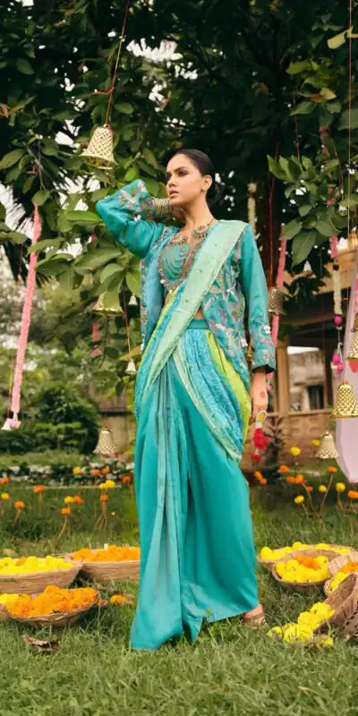 RR 34 Blue Shimmer Saree Perfect for Wedding, Party, Cultural Events, Durga Puja, Reception β . Best Price βΉ2049. Delivery 4-6 Working Days. Shop now. | Sarees, Bollywood Sarees, Creative Sarees, Designer Sarees, Embroidered Sarees, Ethnic Saree, Modern Digital sarees, Party Wear Sarees