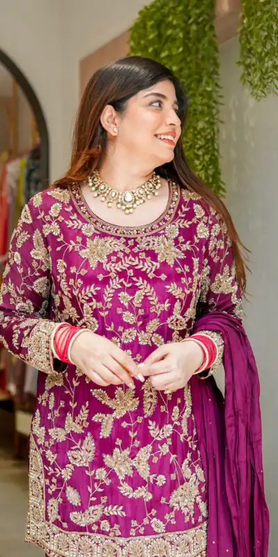 SRK 5302 Wine Color Georgette Salwar Suit with Embroidery Work. online Get it for ₹1899. Delivery 4-6 Working Days. Shop now. | Jump Suits, Salwar suit, Casual Suits, Creative suits, Designer Suits, Palazzo Suits, Party Wear Suits, Patiala Suits, Straight Suits