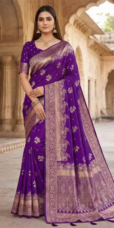 MB 39 Purple Color Banarasi Saree with Zari Work & Lace Work. Introductory Price ₹1899. Delivery 4-6 Working Days. Shop now. | Sarees, Bollywood Sarees, Creative Sarees, Designer Sarees, Embroidered Sarees, Ethnic Saree, Modern Digital sarees, Party Wear Sarees